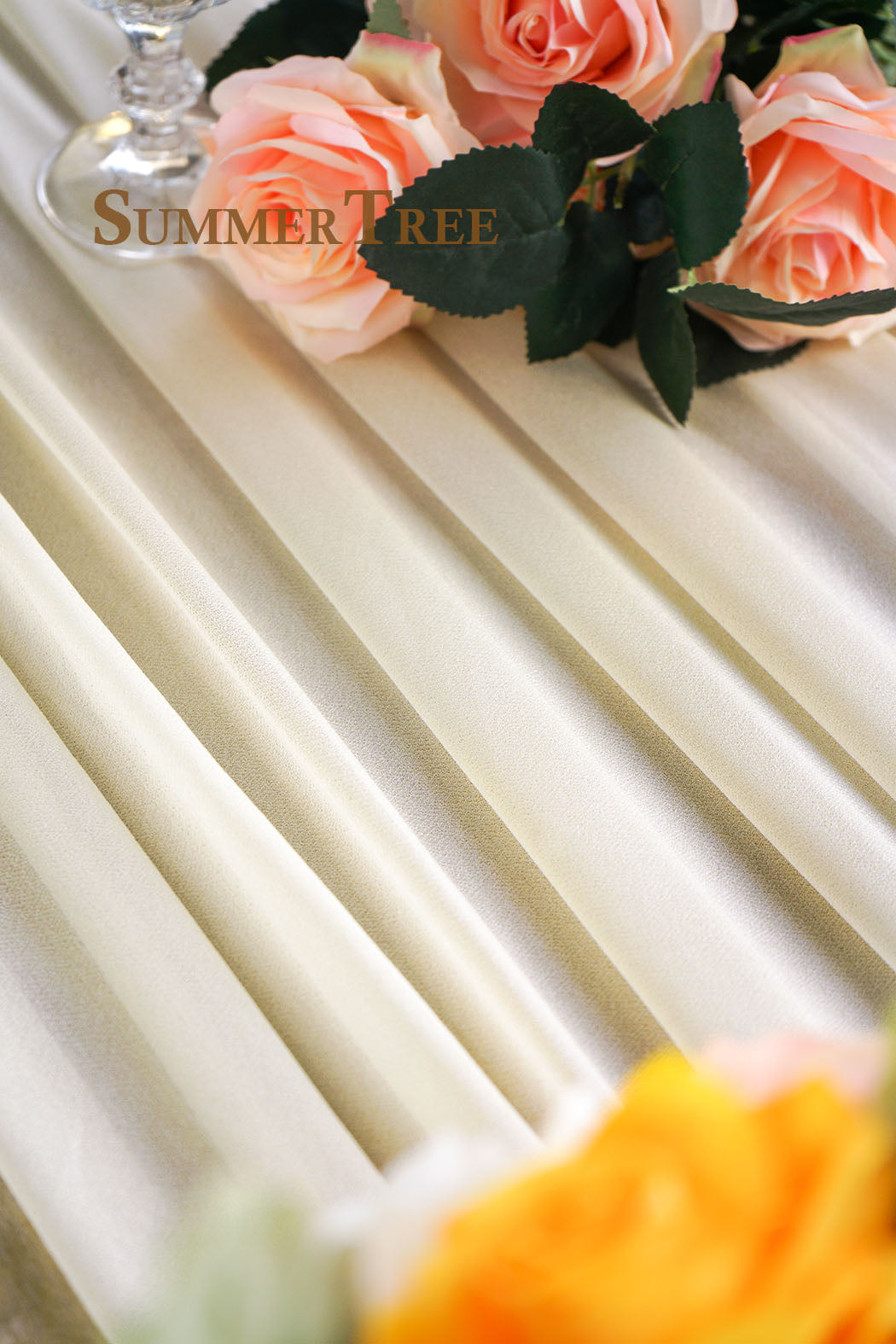 Table Runner Luxury Sheer for Wedding Rustic Boho Party Bridal Shower Birthday Christmas Decorations