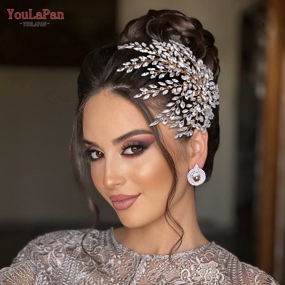 Rhinestone Bridal Headpiece Wedding Headwear Hair Accessories Woman Headband Jewelry Bride Headdresses for Party